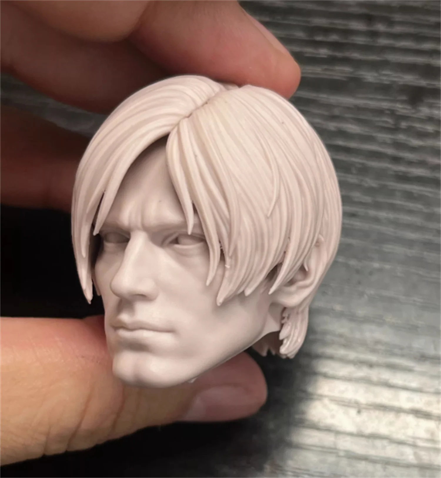 1/6 Leon Hoofd Carving Mannelijke Head Sculpt PVC Geschilderd/Ongeverfd hoofd Fit 12 ''Action Figure Body aanpassen