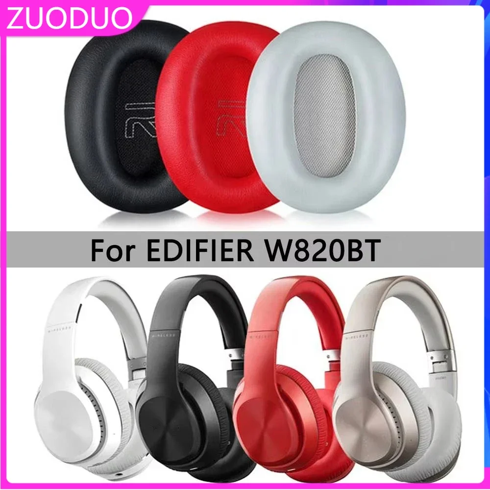

ZUODUO Ear Pads Headband Cover For Edifier W820BT Headphones Replacement Soft Foam Cushion Sponge Pad Leather Earmuffs