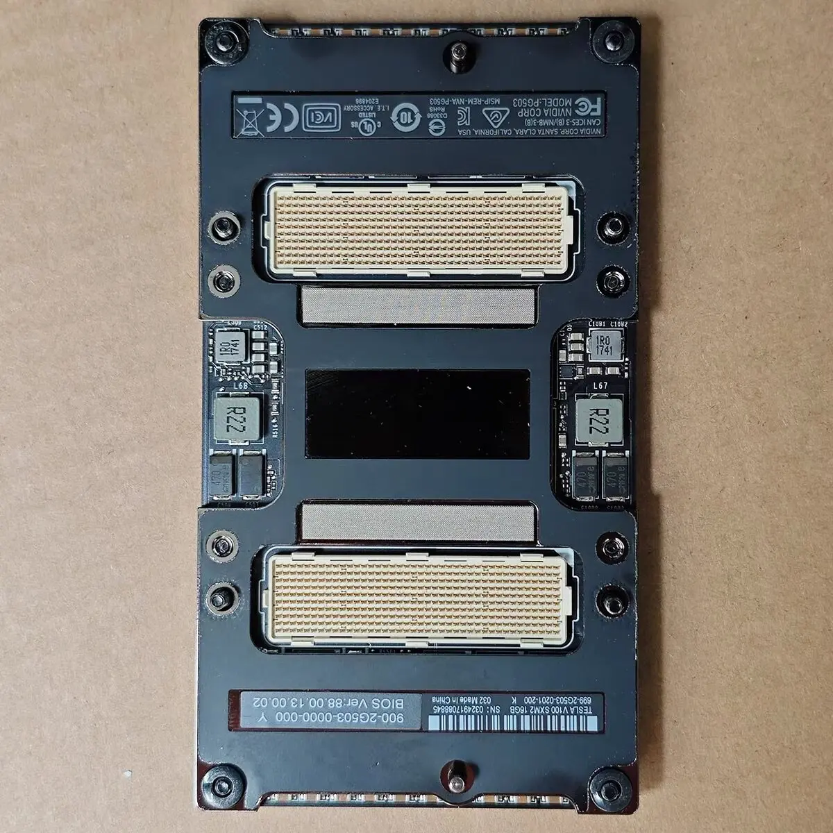 V100 16G SXM2 GPU for Deep Learning Workstation – High-Performance AI Computing Accelerator Card