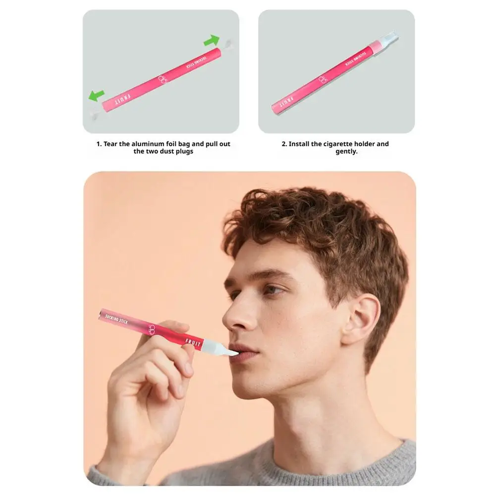 Nieuwe Fruitige Kruiden Roken Stoppen Stok Verlicht Roken Verslaving Frisse Adem Koele Mint Extra Roken Stoppen Artefact