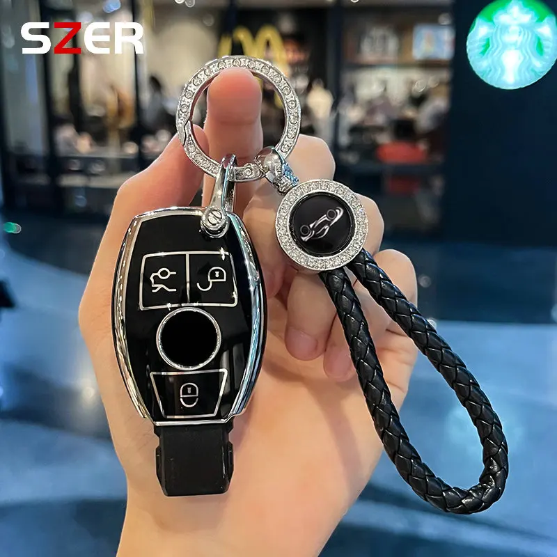 NEUE TPU Auto Schlüssel Fall Abdeckung Schutz Shell Für Mercedes Benz A B C E Klasse GLS GLA GLK GLC CLS CLA AMG W204 W205 W212 W463 W176