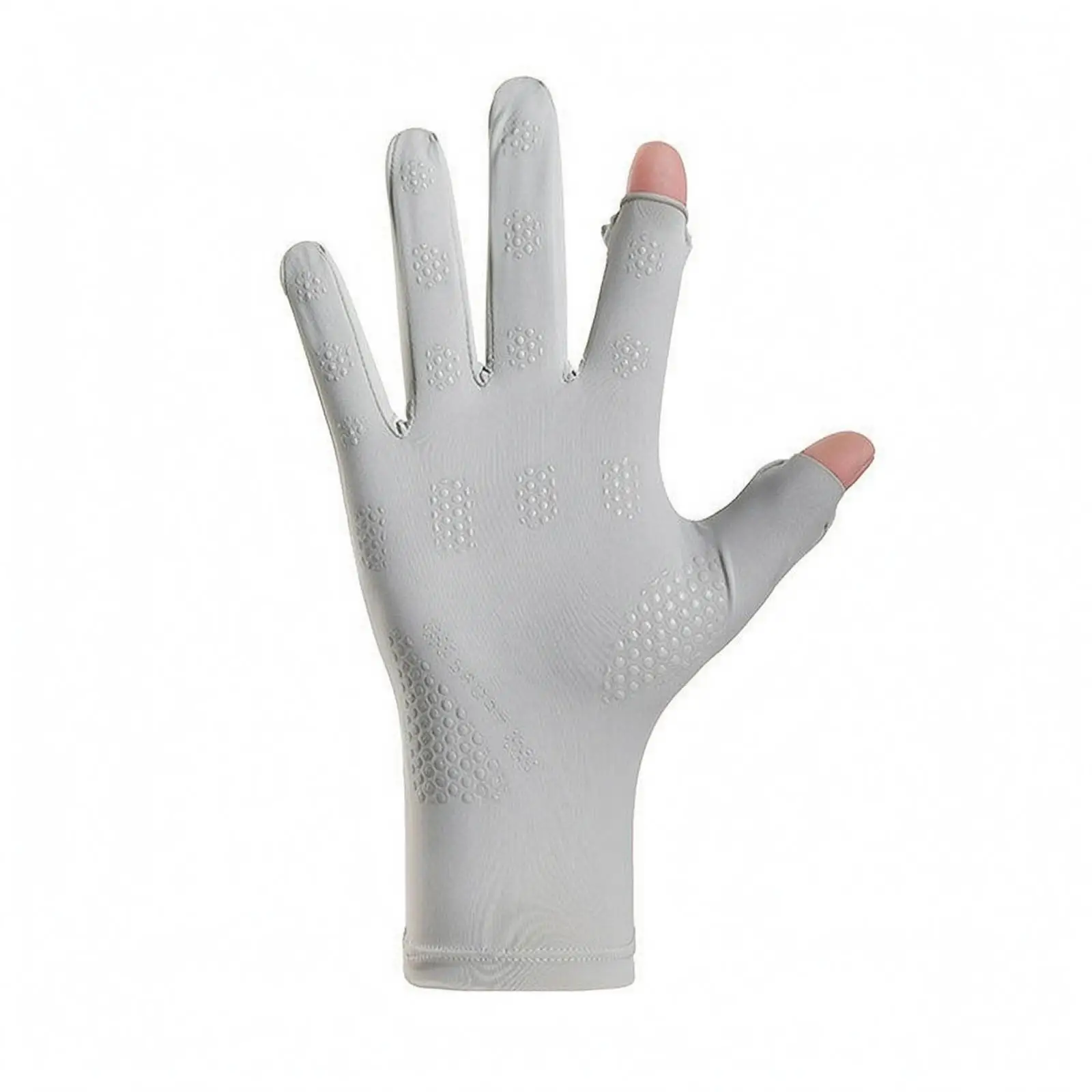 Touchscreen Men Sunscreen Gloves with Silicone Dots Anti Slip Summer Blocking Outdoor Gloves for Climbing Trekking