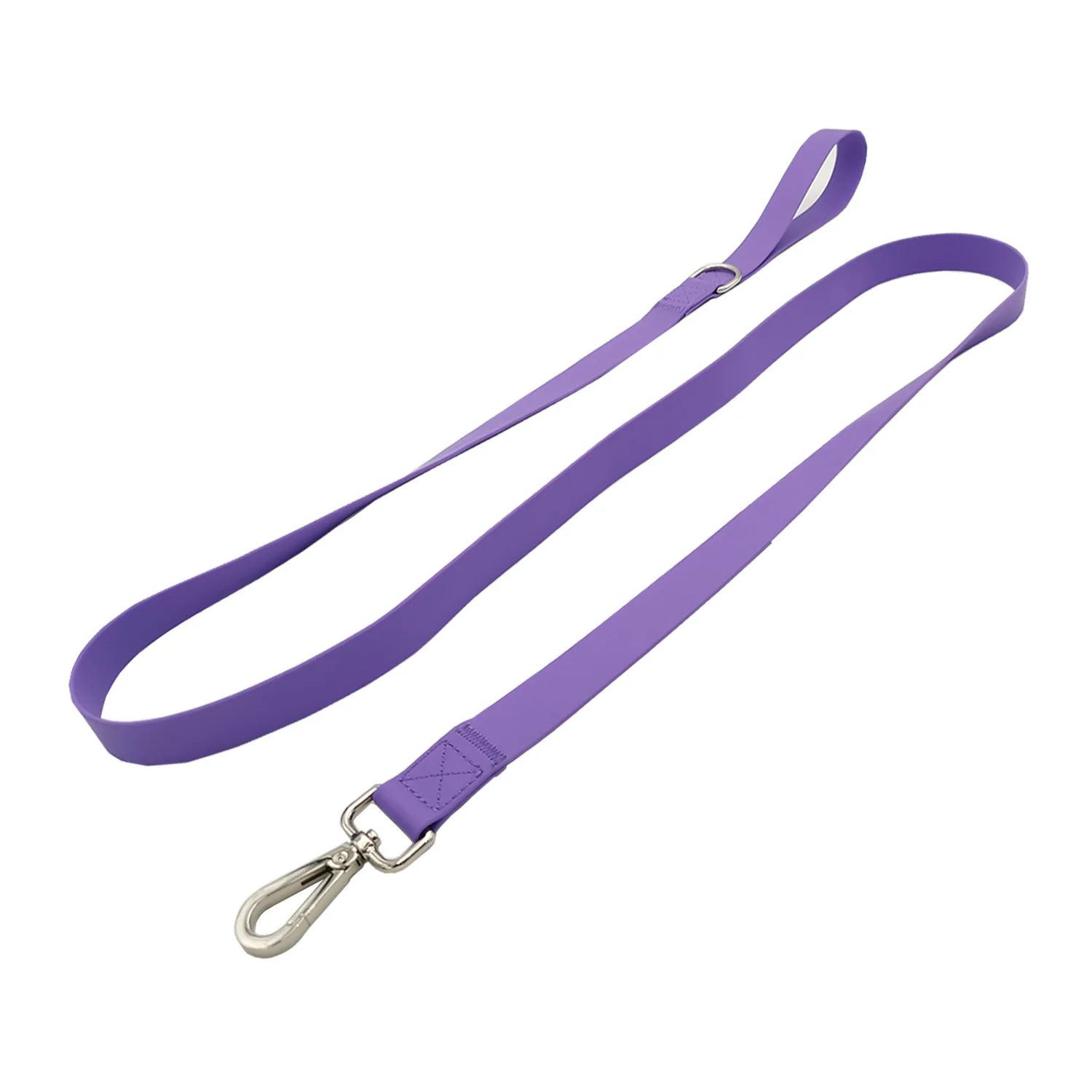 Pet Dog Leash Silicone PVC Towing Rope Collar Purple Wrapped Adhesive Ribbon Waterproof Easy To Clean Dog Towing Rope Supplies