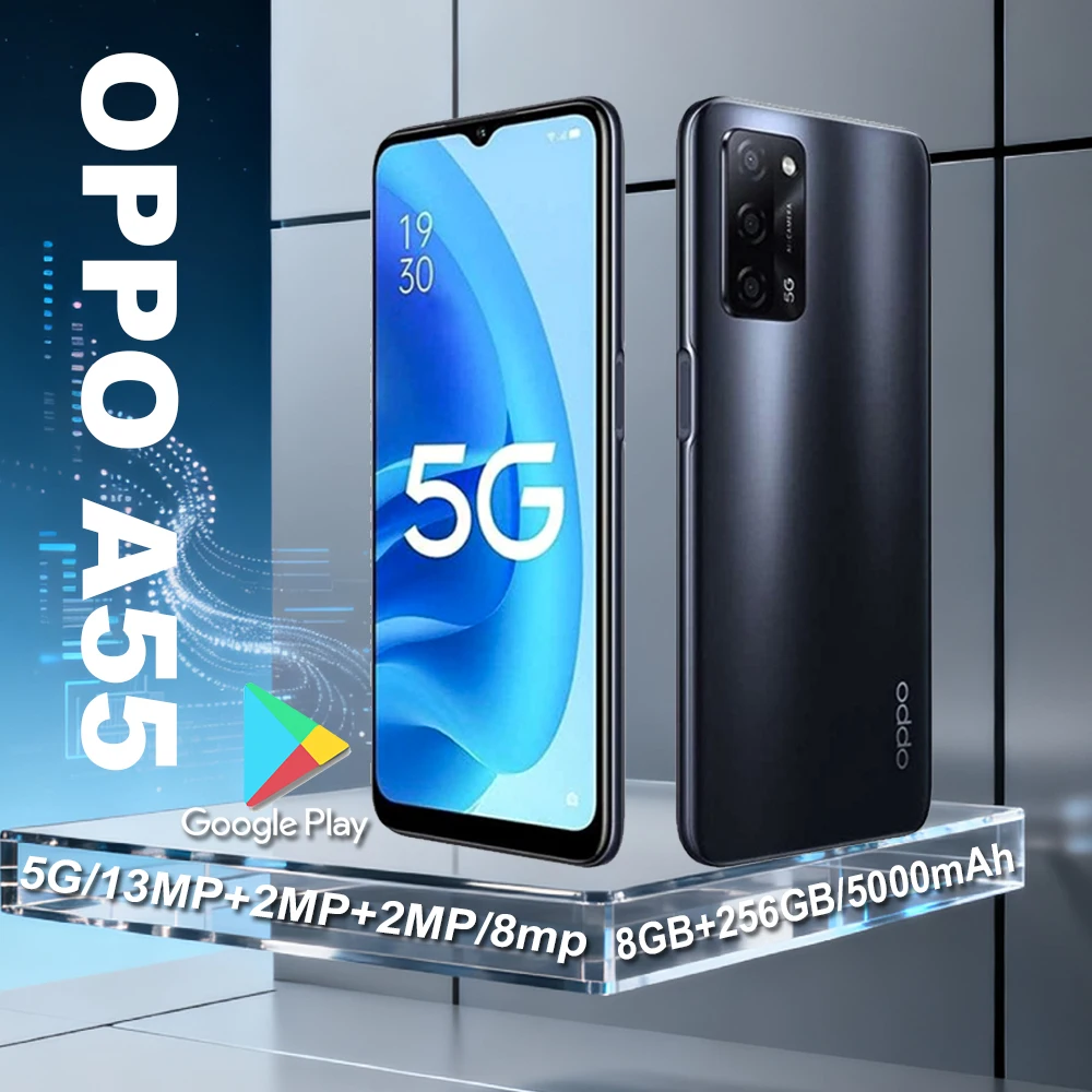 

OPPO A55 fashion smart ultra-long standby work phone 8GB+256GB/5000mah battery capacity supports face recognition function phone