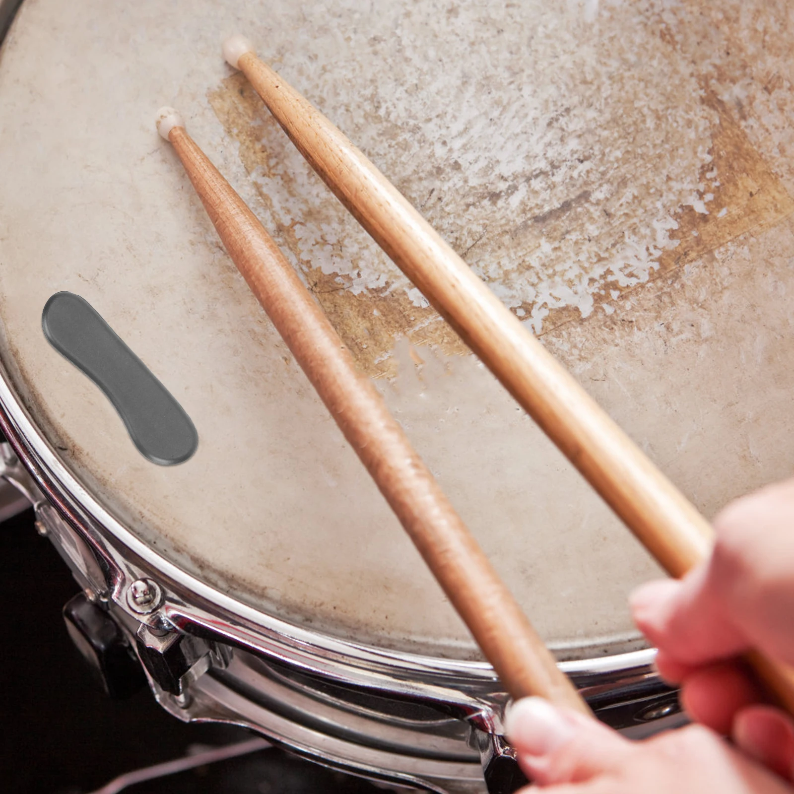 

10pcs Mute Pad Drum Practice Silence Oval Dampening Pads Silica Gel Drums Snare Accessories Damping System Reducing Ringing