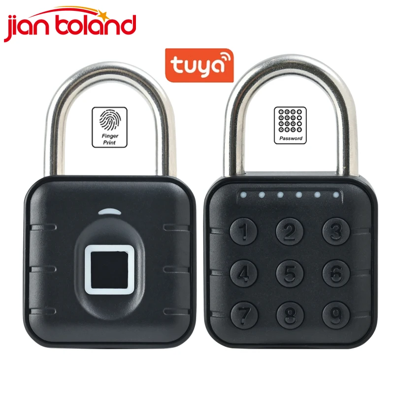 

1pcs Anti-theft Tuya APP Digital Password/Biometric Fingerprint Padlock Keyless Unlock For Cabinet Luggage IP67 Waterproof