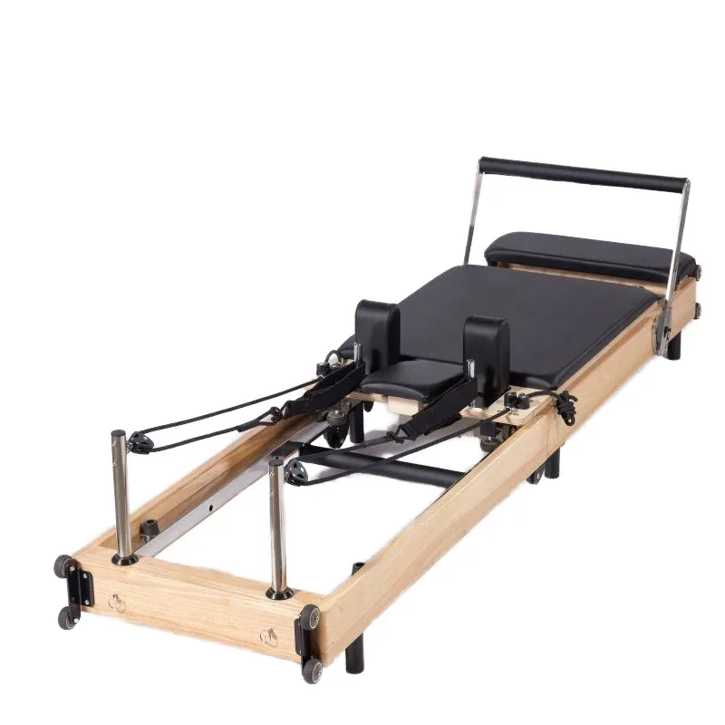 

YTYIN Premium Durable Foldable Pilates Reformer Wood Custom Logo Multifunctional Eco-Friendly Home Use Gym Equipment