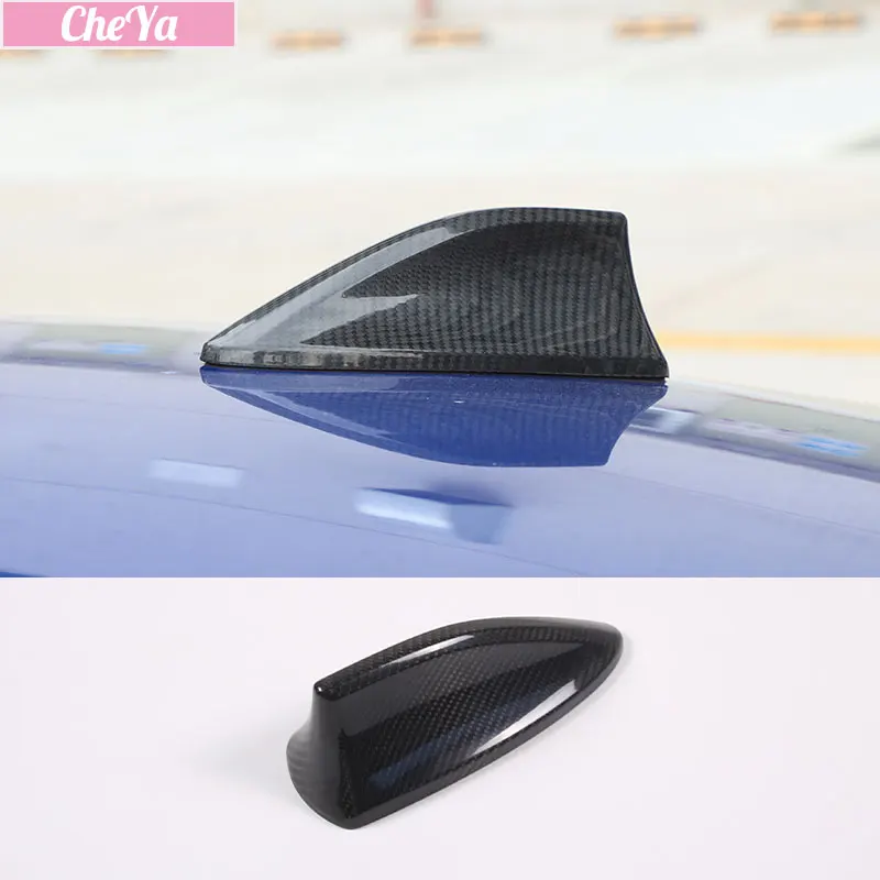 For 2021-2023 Subaru WRX Real Carbon Fiber Car Shark Fin Antenna Cover Sticker Car Exterior Protection Accessories