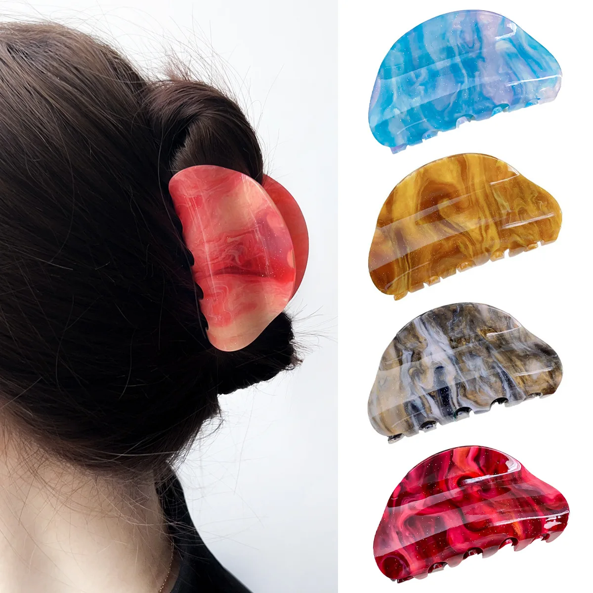 Colorful rainbow hair clip Starry hair claws Fancy hair clip claw Hair accessories Hair clips for girls Accessories for women