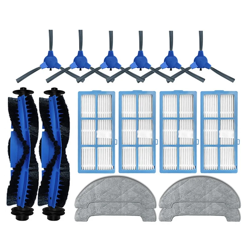 A006-Hosome G9070 로봇 진공 청소기 예비 메인 브러시 사이드 브러시 Hepa 필터 걸레 패드 걸레 천 예비 부품