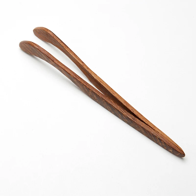 Handmade Natural Bamboo Tea Clippers Straight Head Bent Head Carbonized Bamboo Clipper Wok Teahouse Six Gentlemen Accessories