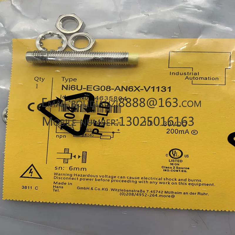 

The brand-new original sensor NI6U-EG08-AN6X-V1131 NI6U-EG08-AP6X-V1131 warranty for one year in stock