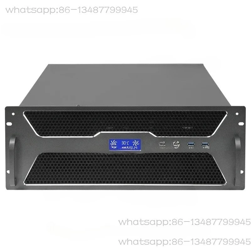4U Industrial Chassis, Multiple Hard Drives, Space Storage, Eatx Motherboard, with Temperature Control Screen, Server Host