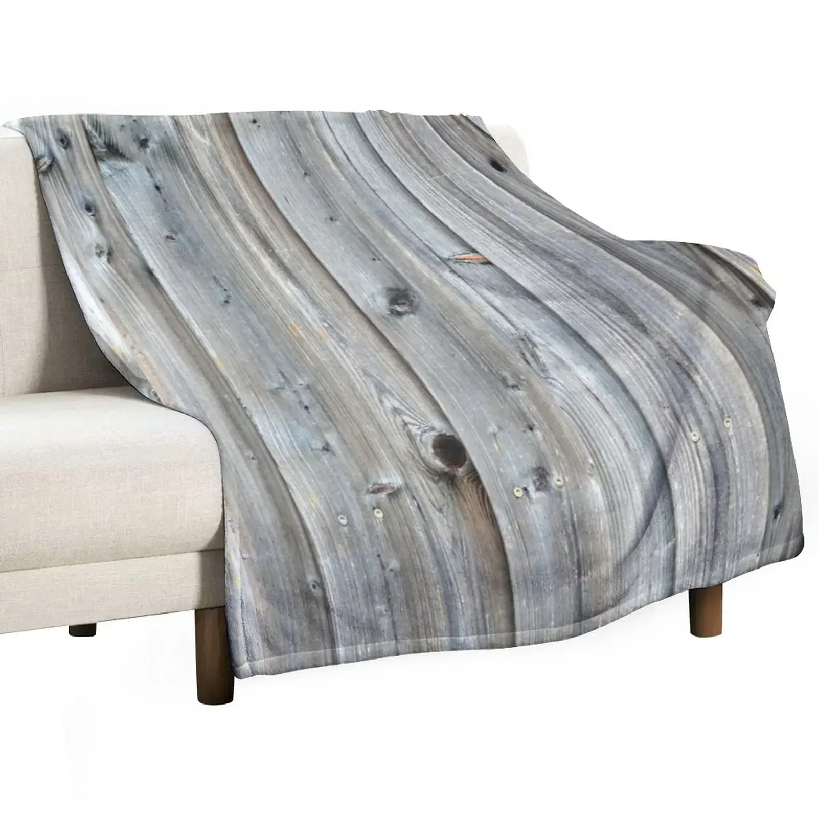 

distressed whitewashed french country grey barn wood Throw Blanket Plush decorative Soft Beds Blankets