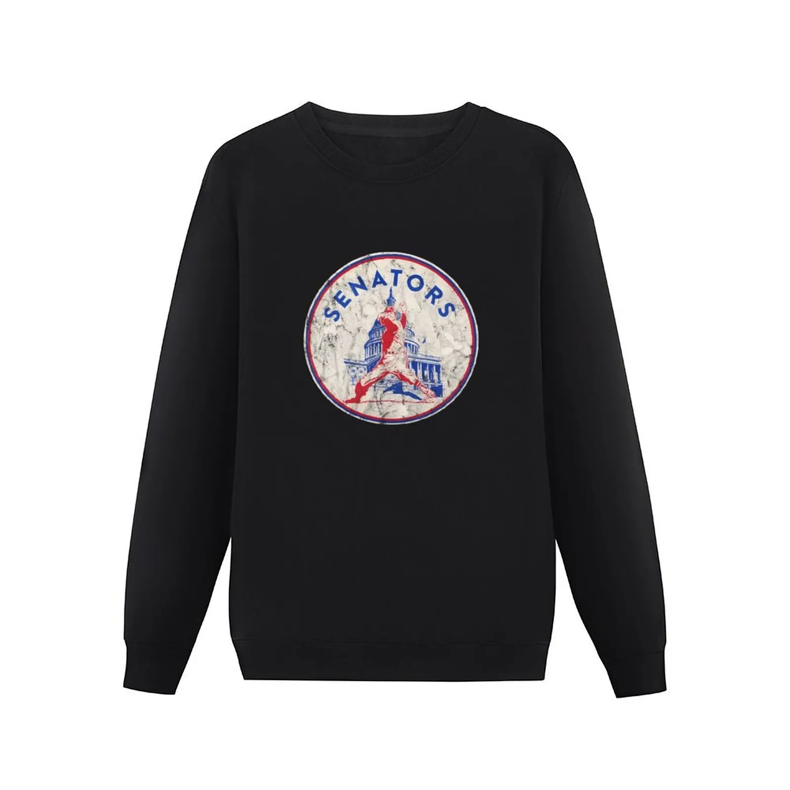 Vintage Washington Senators baseball logo Distressed version Pullover Hoodie tracksuit men anime clothes hooded sweatshirts