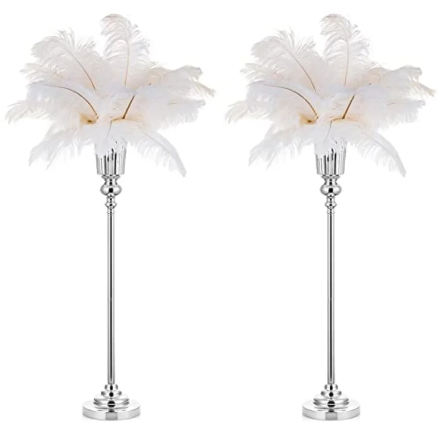 

Centerpiece Vase Tall Wedding: 2 Pcs 30.5" Flower Stand for Table Metal Trumpet Vase for Party Decorations