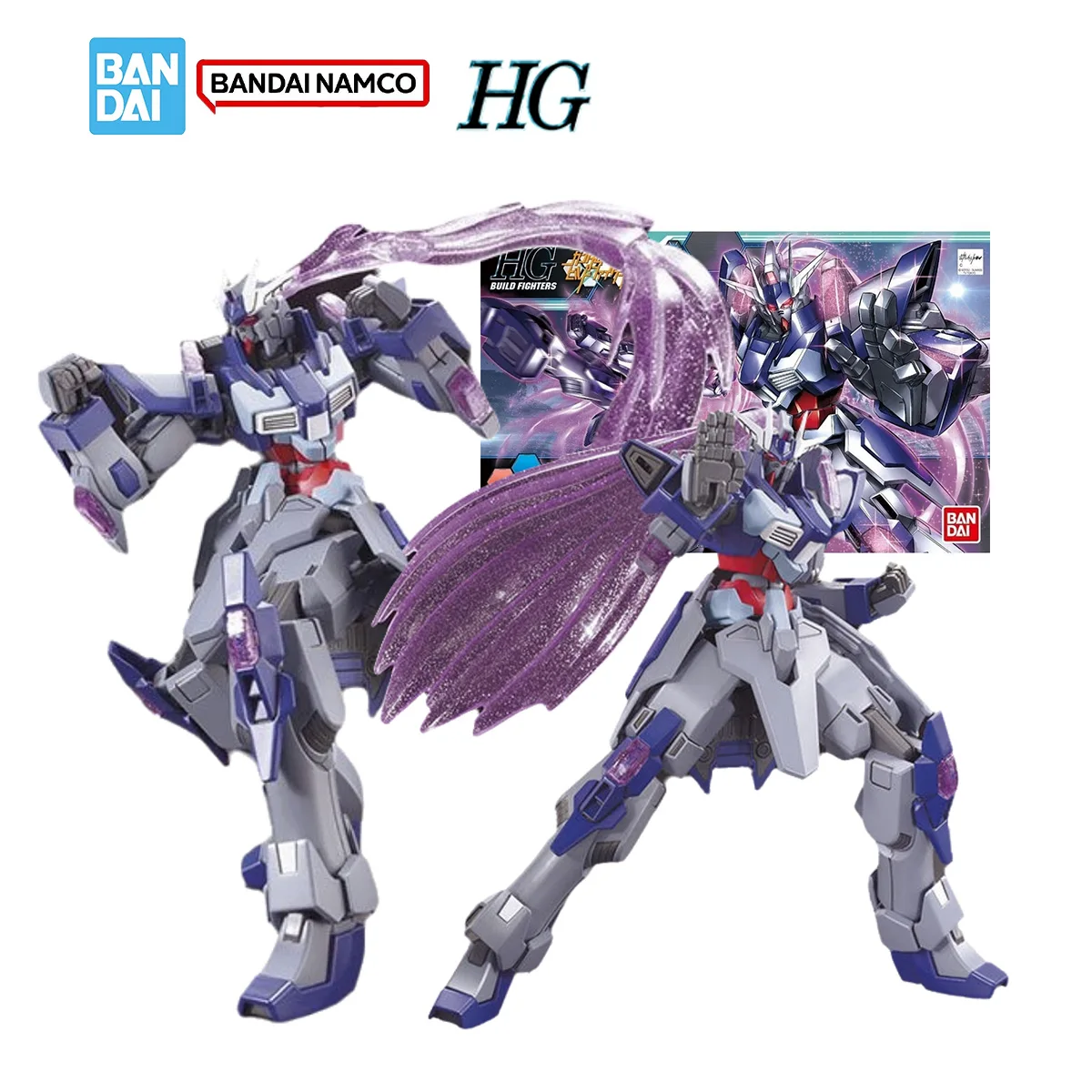 

Bandai Gundam, комплект оригинальной модели, аниме-фигурка HGBF 1/144 Denial Gundam, экшн-фигурка, подвижная сборная модель для игрушек, подарков