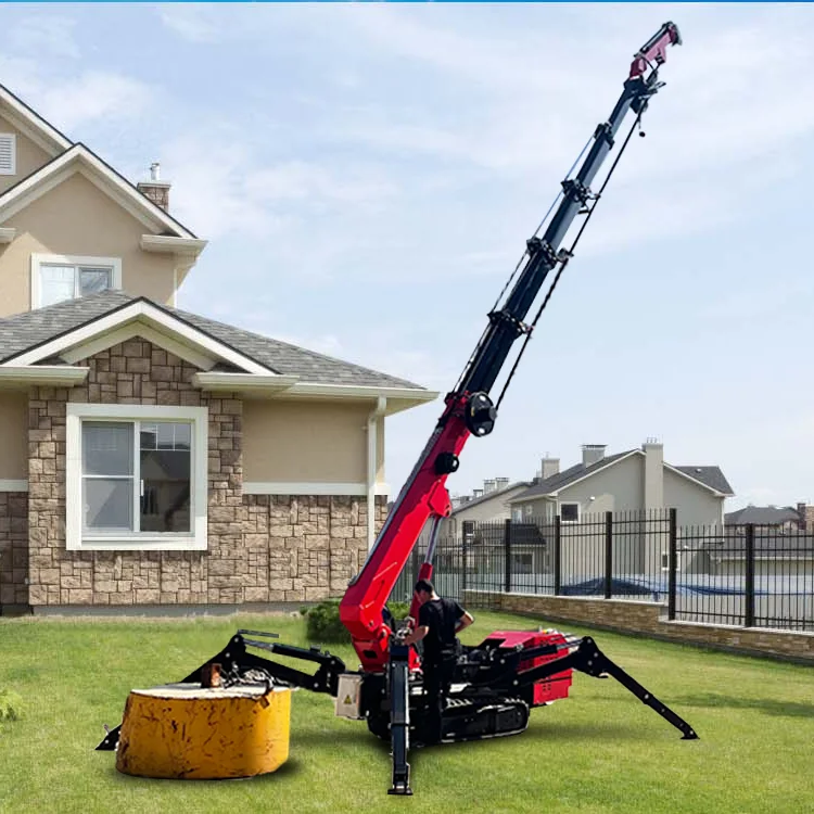 

2T 3T 5T 10m 16m 24m 33m Spider Crane 2T 8T 12T 14T RC Crawler Spider Crane for Construction Site Professional Lifting Machine