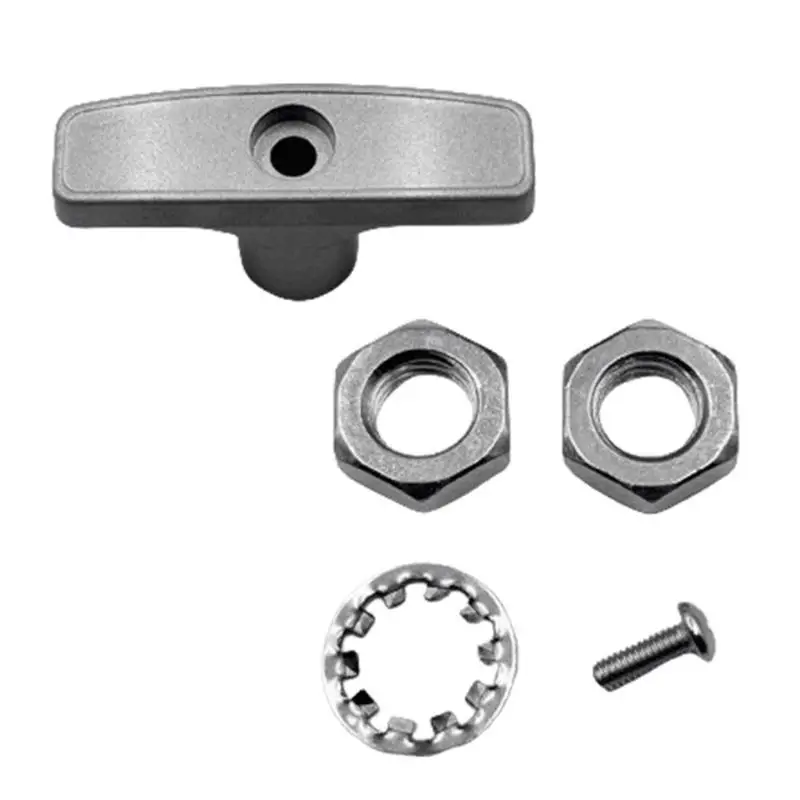 

02DE Campers Motorhomes Sewer Valves Handle Twin Set, Metal Easy Grips Handles Suitable for Quick Valves Access During Travel