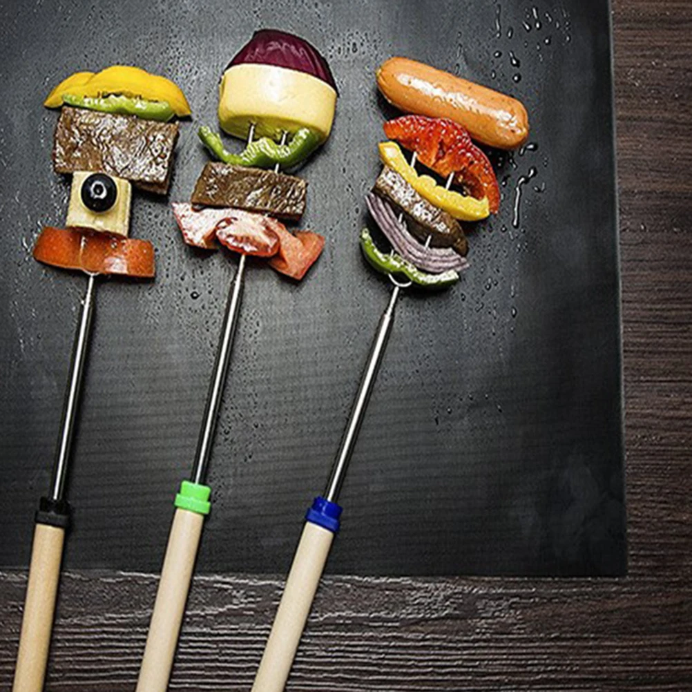 

3Pcs Water Oil Resistant BBQ Grill Mat Non-Stick Heat Resistant Glass Fibre Baking Accessories