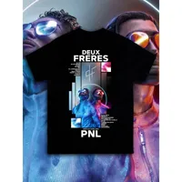 Le Monde Chico T Shirt PNL Album French Rapper Graphic Print T-shirt Men Women Hip Hop Fashion Short Sleeve Tee Shirt Streetwear