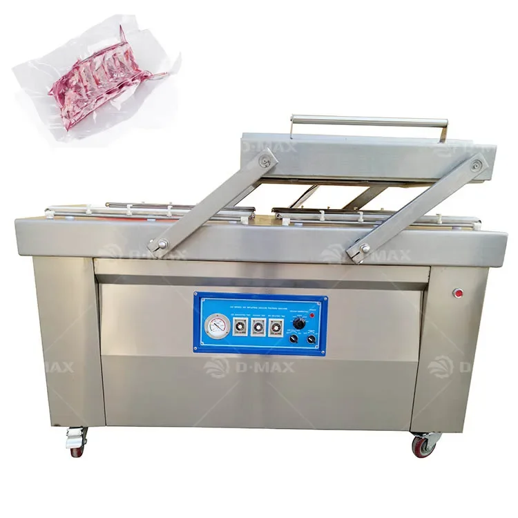 Professional Leisure food vacuum packaging machine smoked pork beef sausage vacuum packaging machine large size double chamber