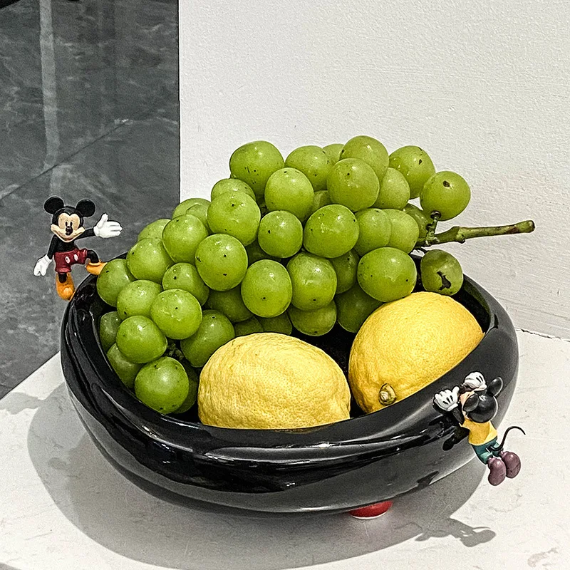

Керамическая настольная тарелка для хранения, шкаф для телевизора в гостиную, креативные сухофрукты для дома, орнамент из закусок и фруктов