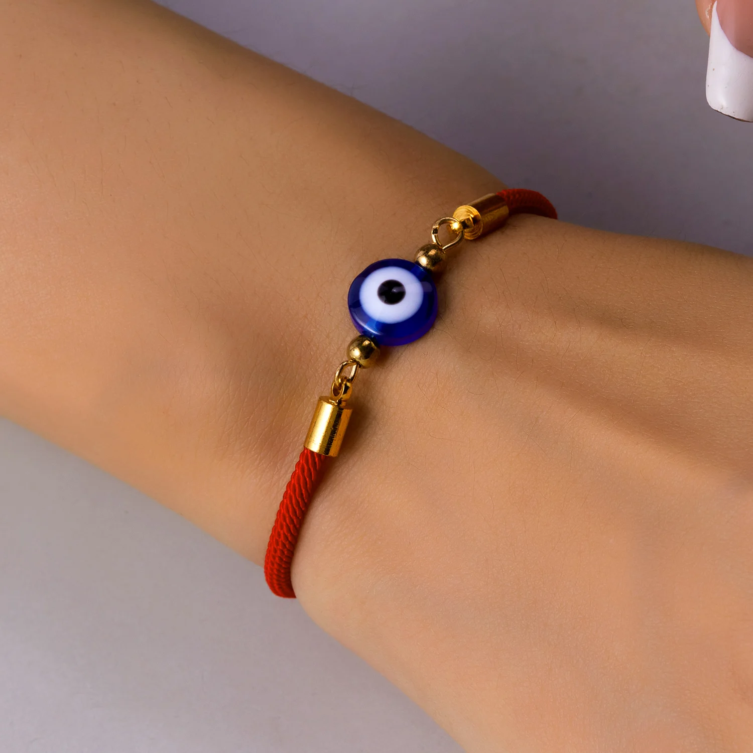 Mode Türkischen Stil Blau Bösen blick Armband Für Frauen Männer Glück Rotes Seil Handarbeit Gewebt Armband Freundschaft Schmuck Geschenke – Detail 9