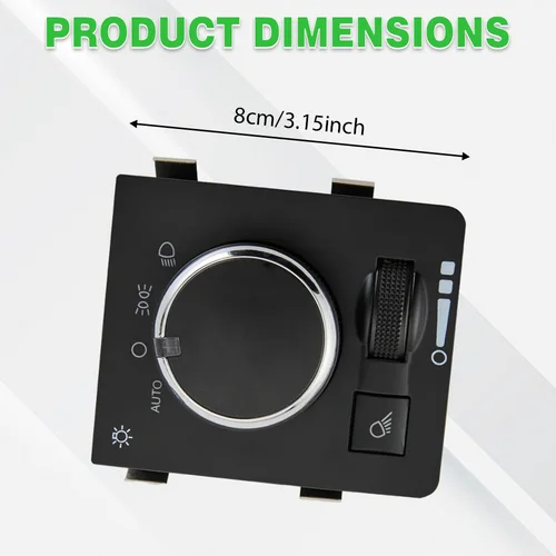 Imagen 2 del producto   Interruptor de faro de 6 pines con AUTO para Ram 1500 2500 3500 4500 5500 para Dodge Ram 1500/2500/3500, SW10312, 1S13330, 68146503AA