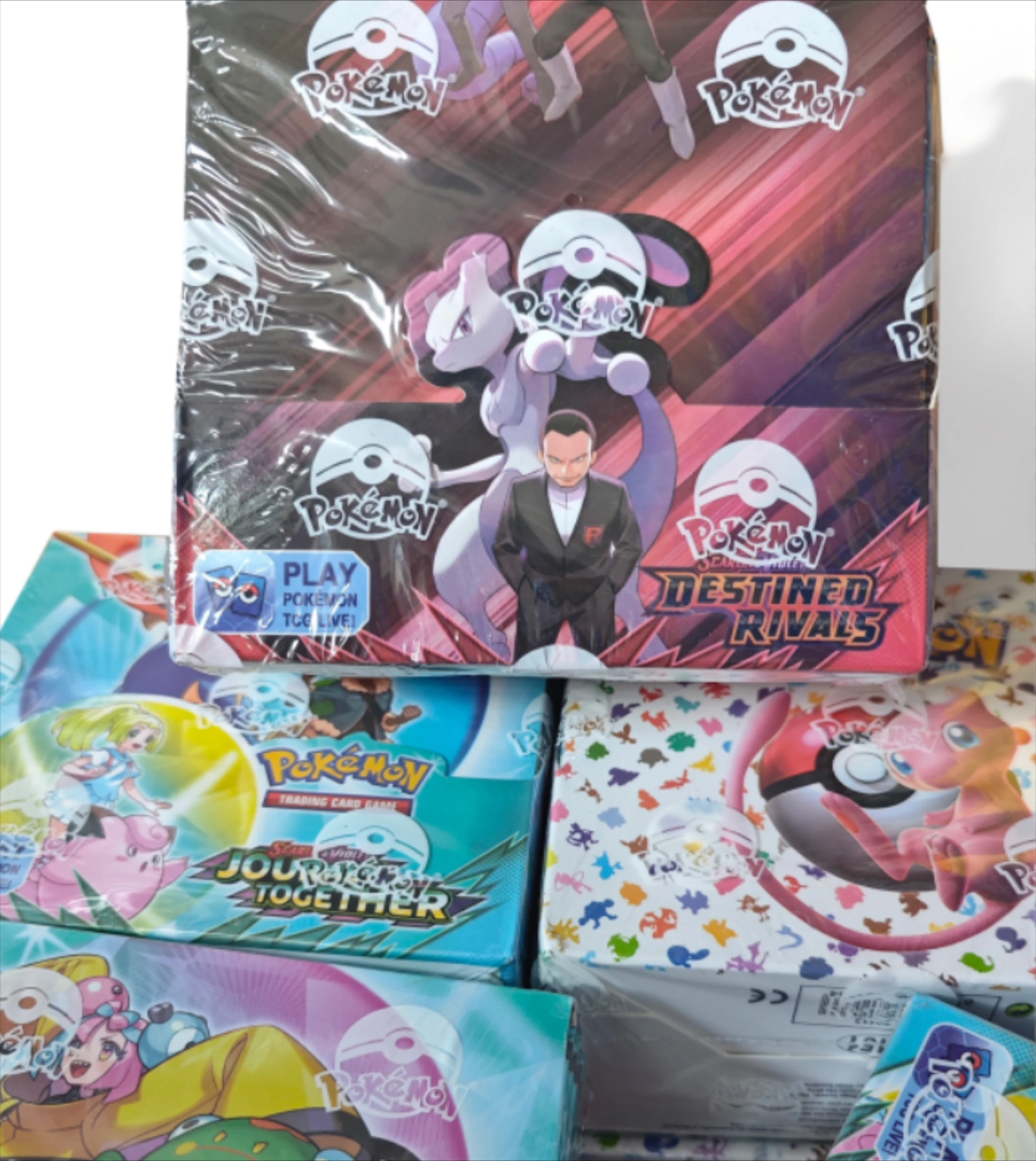 

360 шт. карт Pokemon Destined Rivals Prismatic Evolutions, Stellar Crown 151 Ultra Prism, английские бустерные боевые карты для транзакций