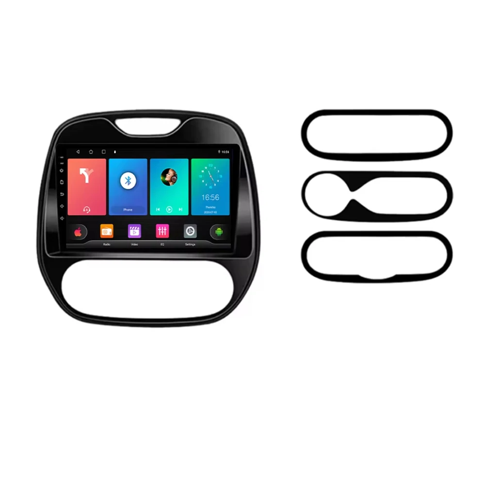 Android 16 Carplay autoradio voor Renault Kaptur Captur Clio Samsung QM3 2013 2014 2015 2016 GPS stereo multimediaspeler BT Wifi - afbeelding 2