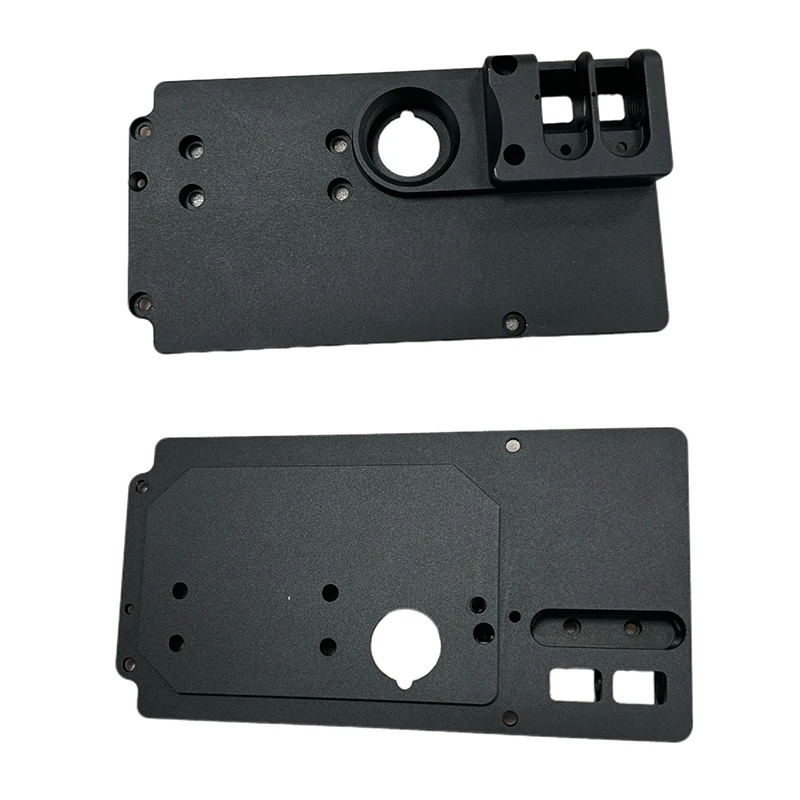 

Cheap Custom Machined CNC Machining Service Black Anodized Aluminum Bracket & Plate Components Custom CNC Machined Aluminum Part