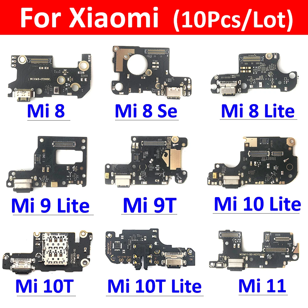 

10 шт./партия, док-станция, Micro USB зарядное устройство, зарядный порт, гибкий кабель для Xiaomi Mi 6 11 10T 10 9 8 Se A1 A2 Lite A3 Pro