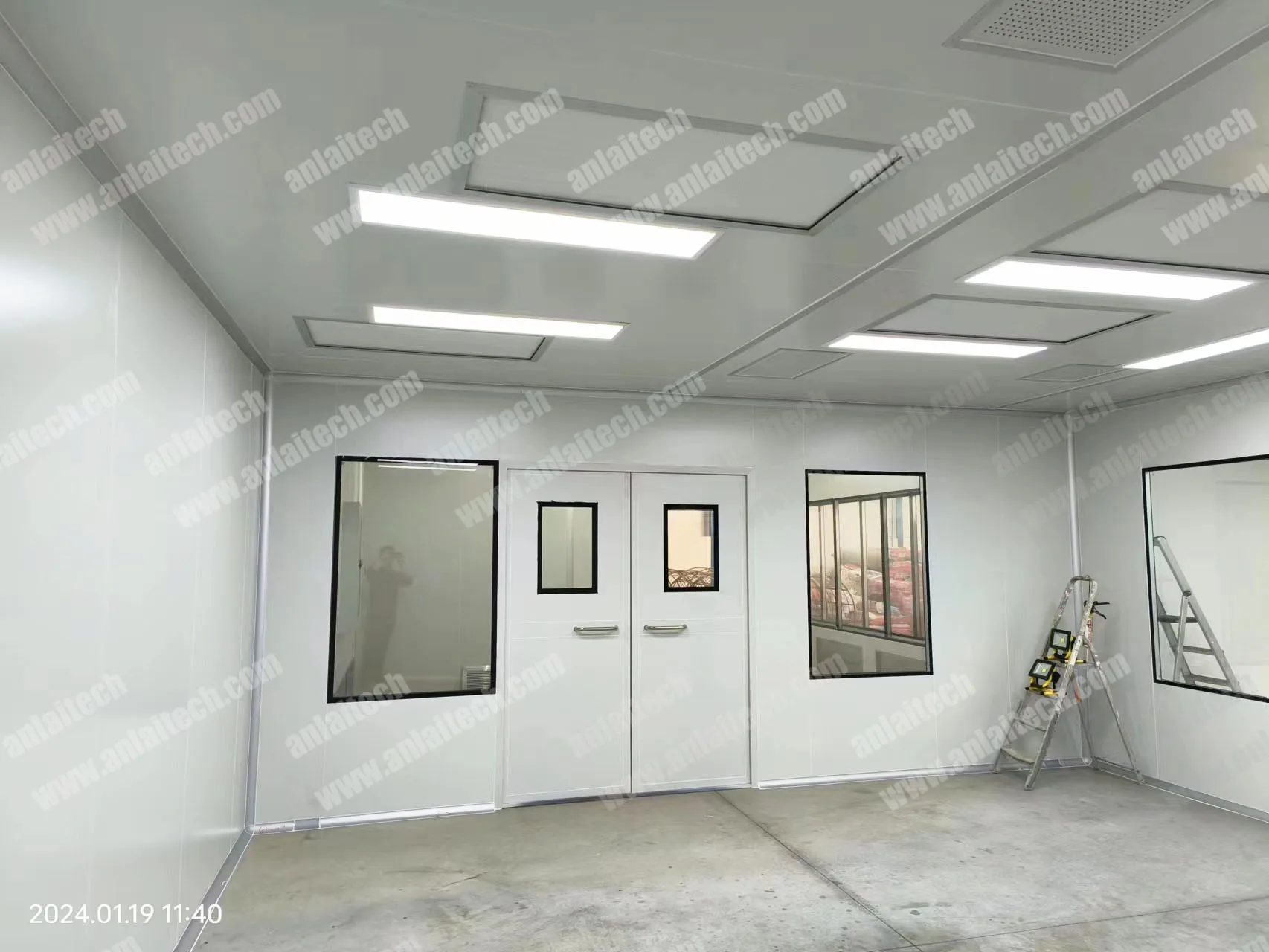 COOFULL Thermal Sound Insulation Sandwich Rock Wooll Panel Modular Clean Room