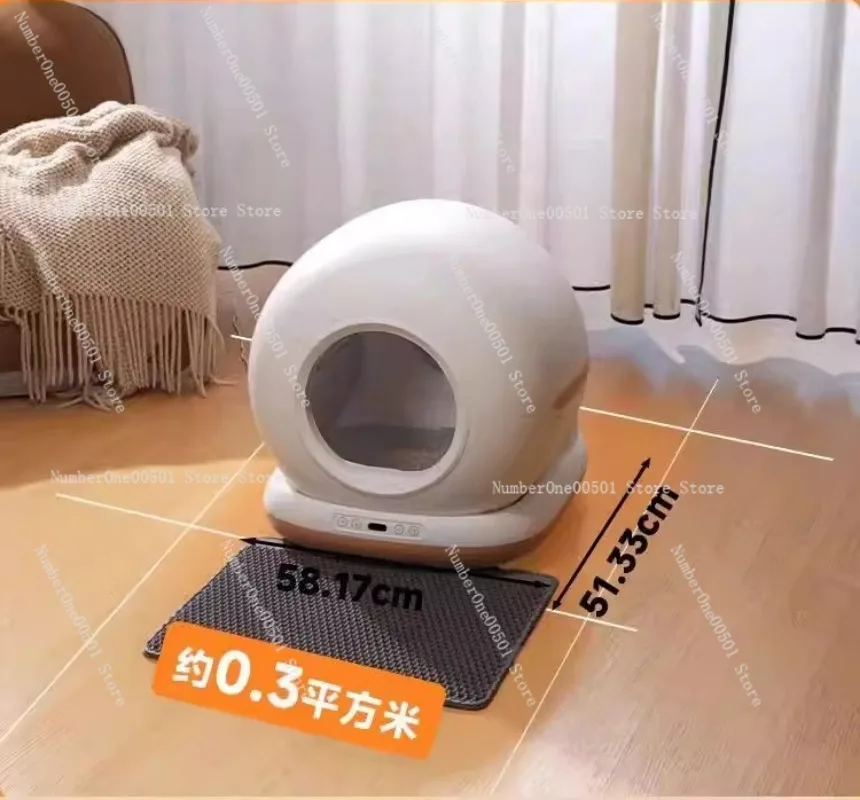 

Large Capacity Automatic Cat Litter Box Self Cleaning, Smart Self-Cleaning Cat Litter Box with Litter Box APP Control
