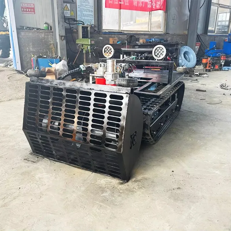 Sewer Pipe Cleaning Machine Tracked Mobile Robot For Pipeline Inspection And Cleaning With An Active Adaptation System