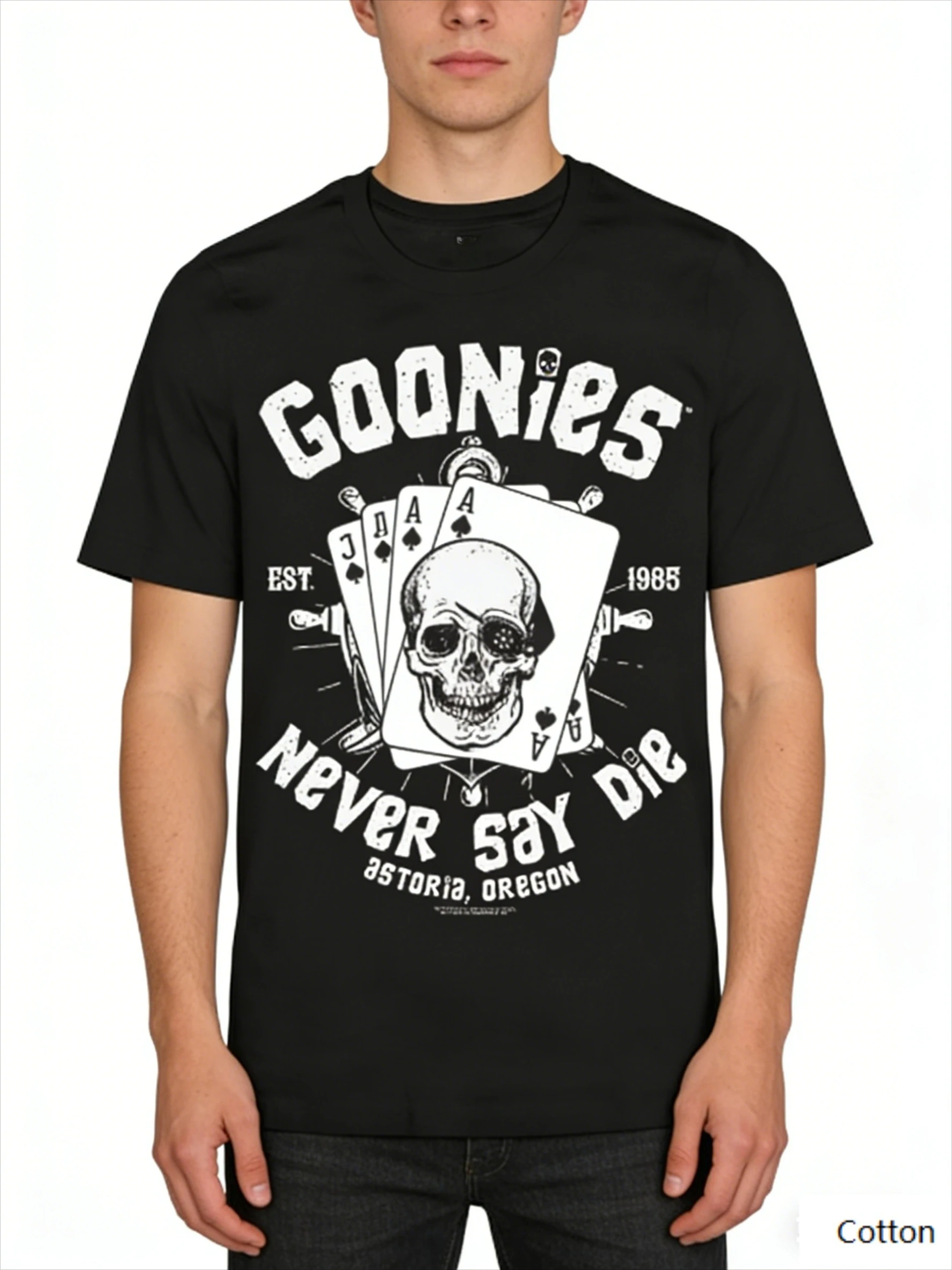 camiseta-vintage-inspirada-nos-goonies-com-estampa-de-caveira-e-poker-100-algodao-gola-redonda-unissex-estilo-retro-ocidental-casual-manga-curta