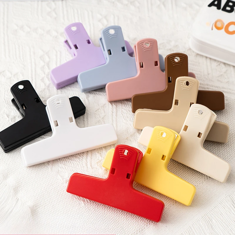 2Pcs Colorful Magnetic Long Tail Clip Paper Ticket Document Clip Cute Bill Folder for Office School Stationery Storage Clip