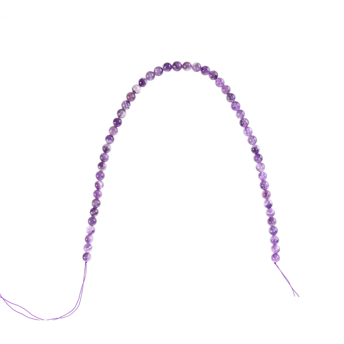 

8mm Purple Amethyst Scattered Crystal Beads for Jewelry Making Stone Crystal Glass Beads Accessories DIY Material