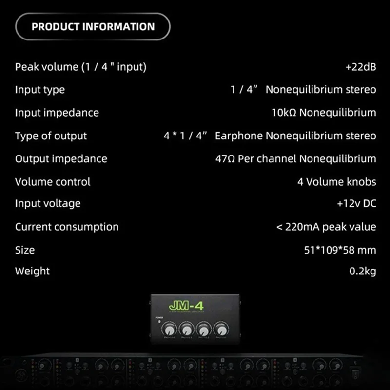 

【NEW】4-Way Headphone Amplifier 4 Channel Real Stereo Hifi Earphone AMP Audio USB Headphone Amplifier US Plug