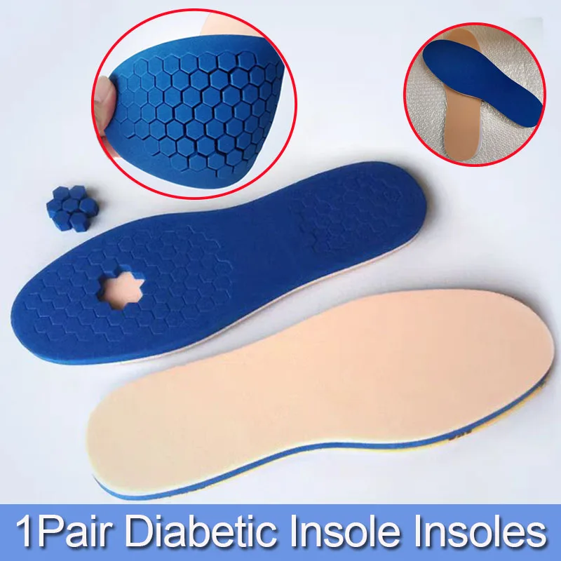 

1 Pair Adult Diabetic Insole-Off Loading Insole Removable Peg Insoles-Foot Ulcer Insole Foot Pain Relief