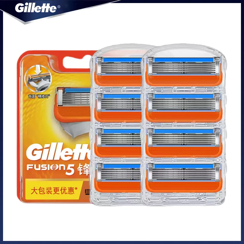 

Gillette Fusion 5 Razor Blade Manual Shaver Head 5 Layers Anti-friction Blades Shaver Refills Cassettes For Smoothly Shaving