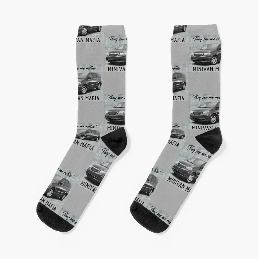 

They See Me Rollin'...Minivan Mafia Socks compression custom winter Socks For Girls Men's