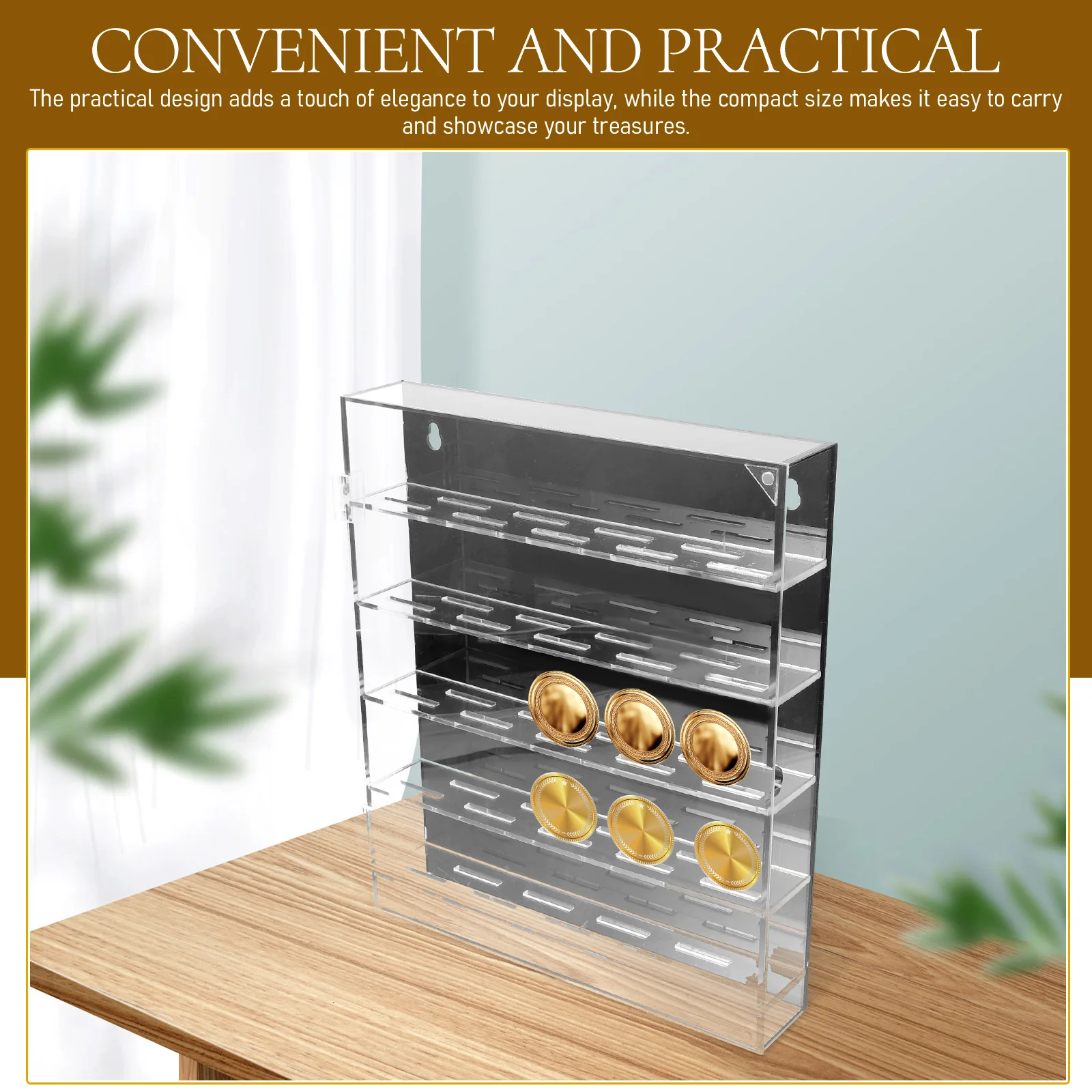 Transparent Box Plastic Holder Capsule Storage Display Case Coin Collection Organizer Small Coin Storage Box