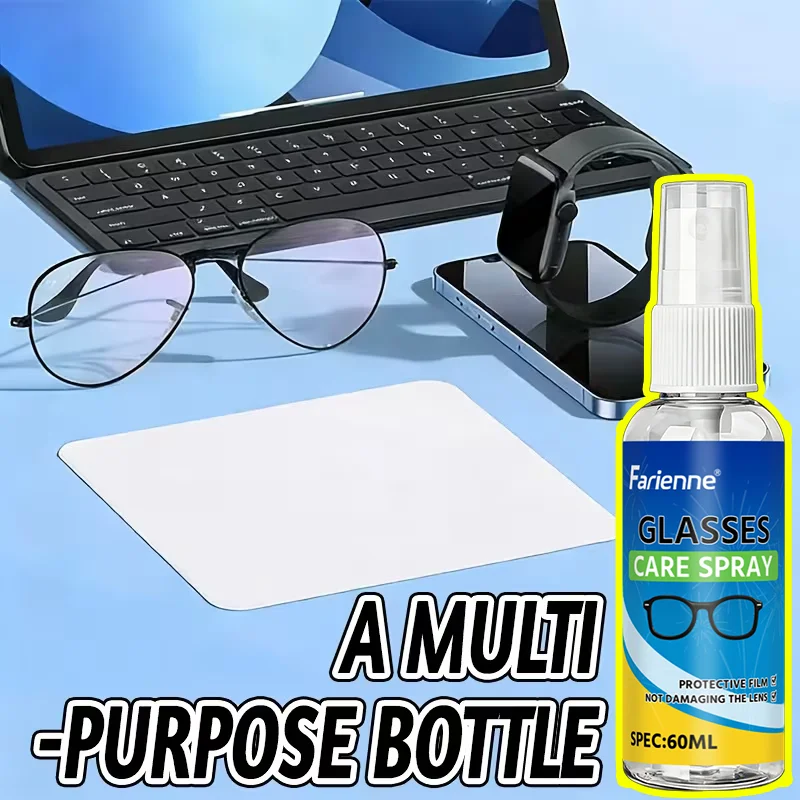 Farienne Lens Cleaning Spray Oil Film & Dirt Remover for Eyeglasses Sunglasses Camera Lenses - Optics Cleaner