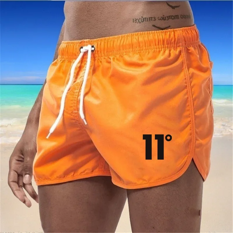 

2025 New Hot Summer Swim Trunks Sport Gym Running Shorts Male Beachwear Luxury Beach Shorts Quick Dry Mens Siwmwear Board Briefs