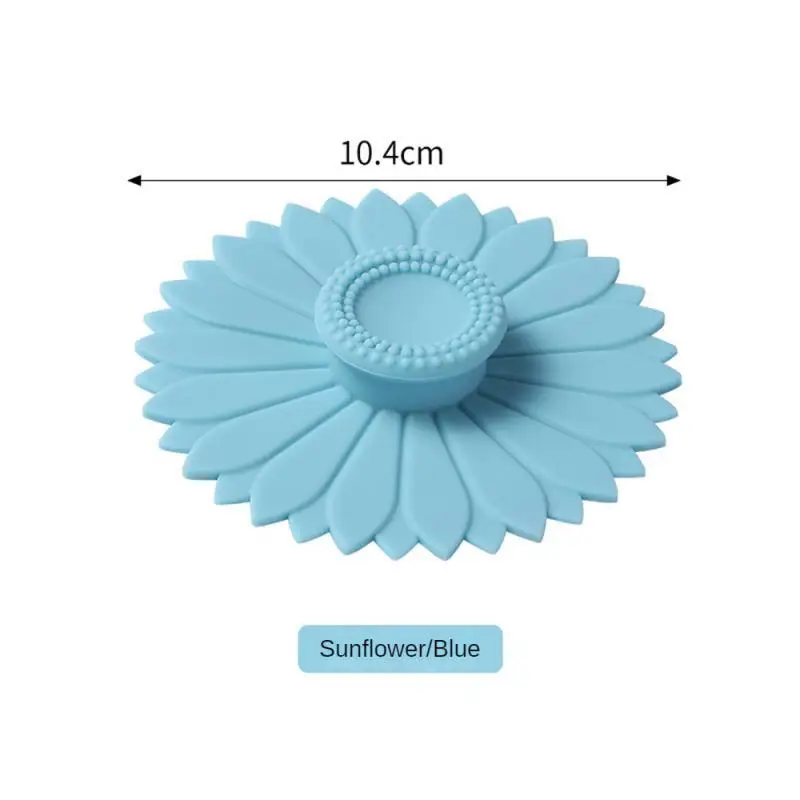 Water Cup Security Comfortable 10.4cm Diameter Silicone Kitchen Dustproof Simple 3 Colors Home Furnishing Lid Soft Creative Seal