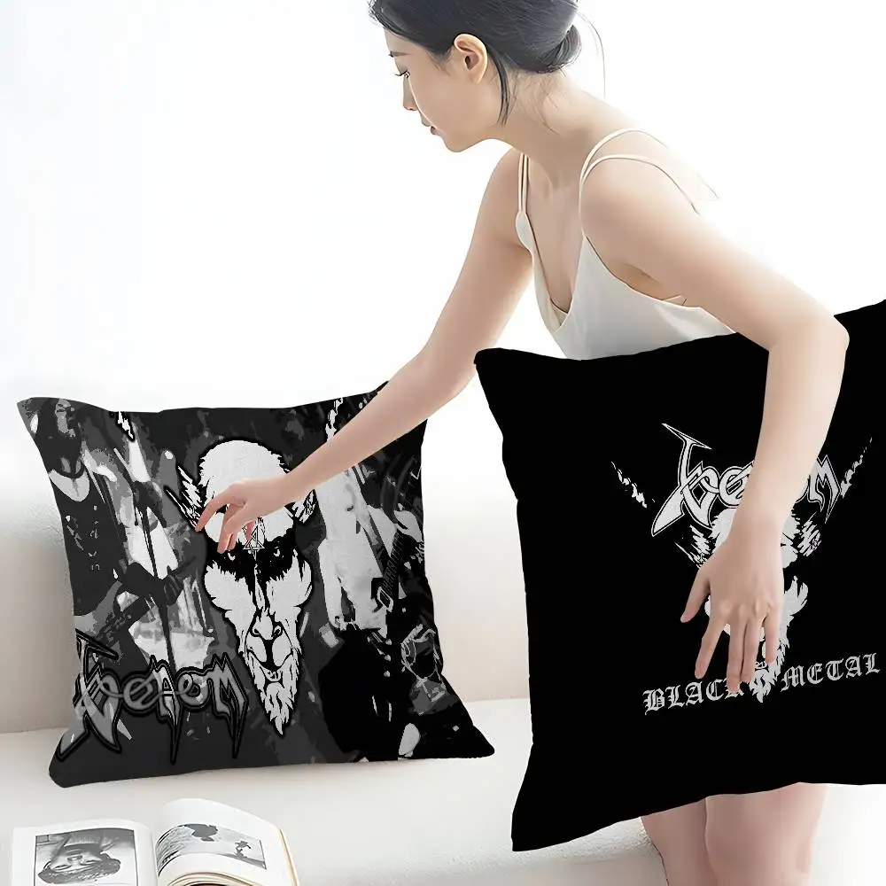 V-Venoms Black Metal Band Pillow Gift Home Office Decoration Bedroom Sofa Car Cushion Cover case 45x45