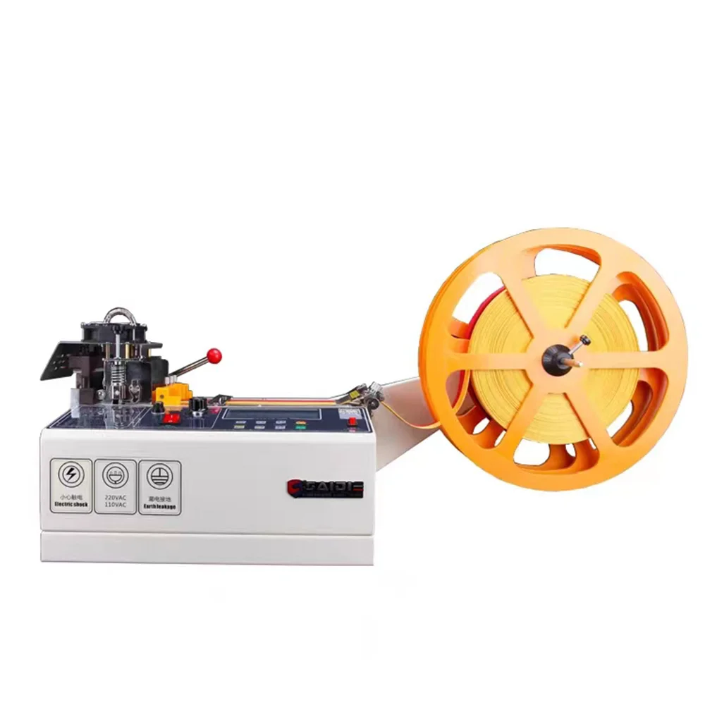 Non-woven Cloth Ear Tape Webbing Safety Goggles Elastic Belt Cutting 988T Automatic Hot and Cold Cloth Belt Cutting Machine
