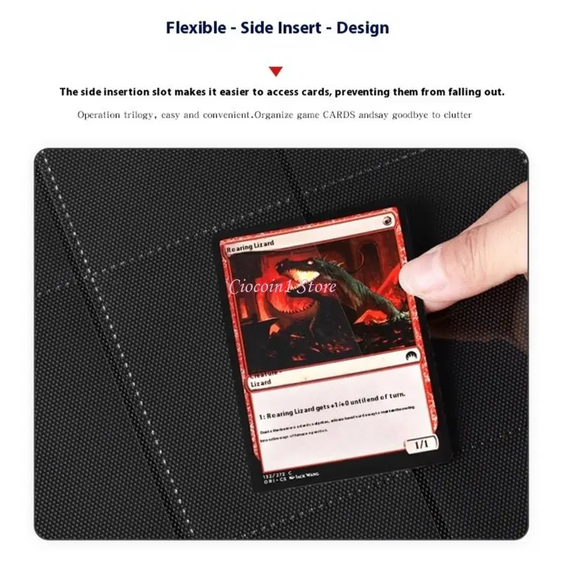 Carte cartes carte Y1UB 360 Carte Scrapbook avec poche claire pour l'album Organisateur stockage cartes jeu à